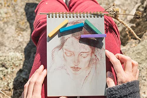 Brusarth Soft Pastel Chalk Set for Professional Artist, 48 Colors