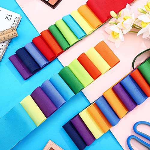 Tegeme 40 Pcs Rainbow Jelly Fabric Strips for Quilting and Sewing, 2.55" - color: Sandbeach Style
