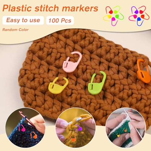 118 Pcs Stitch Markers for Crocheting Knitting Stitch Holders for Knitting - style: Style C