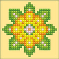 DIAMOND DOTZ Flower Mandala 1 Pattern Diamond Painting for Adults with Gems - size: 1