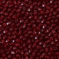 100 pcs Faceted Fire Polished Pressed Czech Glass Beads 3mm (0.12in), Bohemian Dark Ruby Red - 90100 - color: Ruby Red