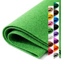 Green Stiff Felt Sheet 36'' X 36'', 1mm Large Felt Fabric Sheet for Crafts - color: Green