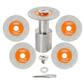 BGTEC Diamond Mini Glass Cutting Saw Blade 5PCS 1 3/16" (30MM) Tile Cutter - size: 30MM*5