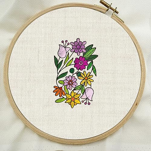 BENECREAT 4 Sheets 60PCS Stick and Stitch Embroidery Paper, Butterflies and Flowers Theme Stabilizer Water Soluble Hand Sewing for Carves, Shirts, Coats, Bags, Towels - color: Butterflies and Flowers