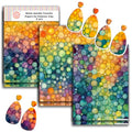 GOTO CLAY TOOLS Colourful Bubbles Clay Transfer Paper – 6 Pcs (4 x 5.5 inch) Polymer Clay Transfer Sheets for Jewelry Making, Crafts & DIY Clay Designs