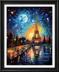 Leczany Cross Stitch Stamped Kit for Adults - Moonlight Tower | DIY Embroidery Starter Patterns Craft Kit Needlepoint for Beginner | 11CT, 3 Strands | 13.4x17.3 inches - color: 11CT Stamped kits, Moonlight Tower 13.4x17.3 inches