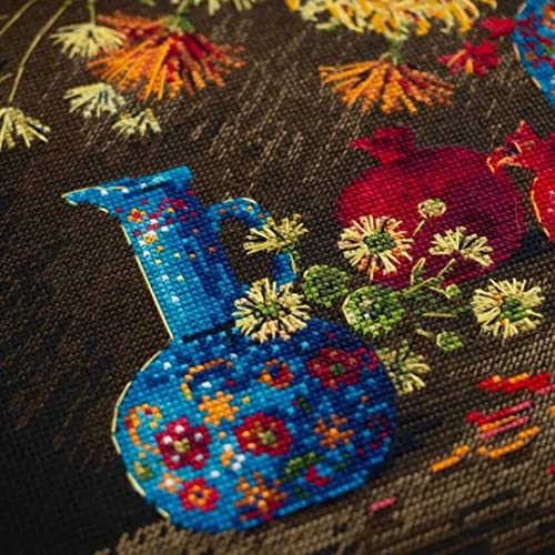 RIOLIS 2068 Still Life with Chrysanthemums Counted Cross Stitch Kit