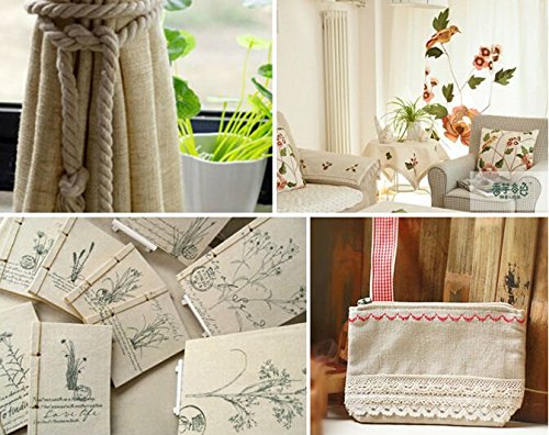 Nature Linen Needlework Fabric 20 by 62-Inch Embroidery Bright White - color: Bright White