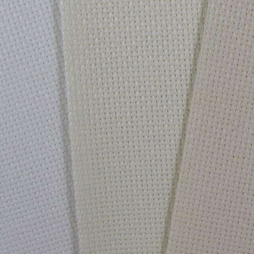 KCS 3 pc of 12" x 18" (30cmx45cm) 16CT Counted Cross Stitch Cotton Aida Cloth Fabric (White+Antique White+Cream) - color: White+antique White+cream