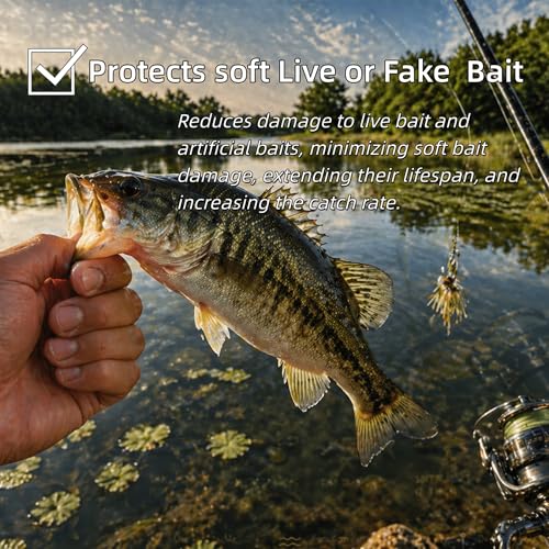 Stainless Steel Fishing Bait Rigging Needles Threader Set, Fish Bait Worm-Minnow-Anchovy Threader Needle Rustproof Threading Tool for Saltwater Freshwater Fishing Tackle Kit - size: 4"Long