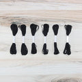 Embroidery Floss Pack – 6 Skeins, 8.7 Yards Each – Black Embroidery Floss for Needlework, DIY Bracelets, Crafting, Weaving - color: Black