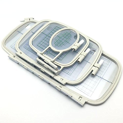 YEQIN Embroidery Hoops 4 in 1 Set for Brother PE800 SE1900 PE770 780D PE700 PC6500 Brother Innovis 1250 700 Babylock Embroidery Machine Hoop - color: 4 in 1 Set