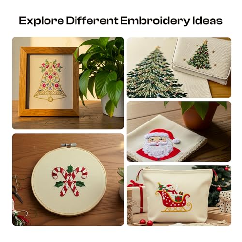 12 PCS Embroidery Fabric for Needlework Garment Craft, Pre-Cut Beige Embroidery Cloth, Natural Cotton Embroidery Cloth Fabric Squares (9.8 × 9.8 Inch) - color: Beige, size: 9.8 x 9.8 inch