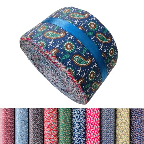 100% Cotton Quilting Fabric Jelly Roll Fabric-Classic Boteh Paisley - color: Classic Boteh Paisley