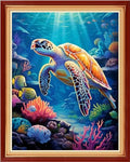 Funxvoot Stamped Cross Stitch Kits Beginners Full Range of Embroidery Kits for Adults 11CT Embroidery Patterns Needlepoint Kits Printed Cross Stitch Kits-Underwater World 16x20 inch - color: Craftsstyle02