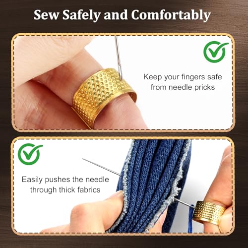 LIBLAIN Sewing Kit with Big Eye Steel Needles for Adults - size: Combo Pack