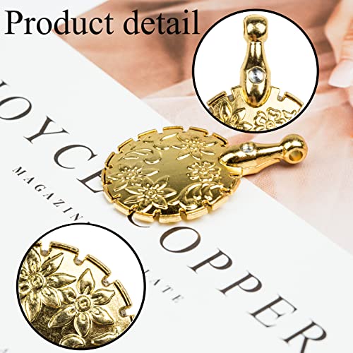 J.CARP 2Pcs Yarn Cutter Pendants, Gold Metal Thread Cutter Pendant for DIY Sewing Tools - color: Gold