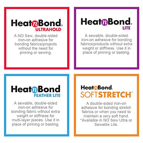 HeatnBond UltraHold Iron-On Adhesive Value Pack, 17 Inches x 5 Yards, White - color: White