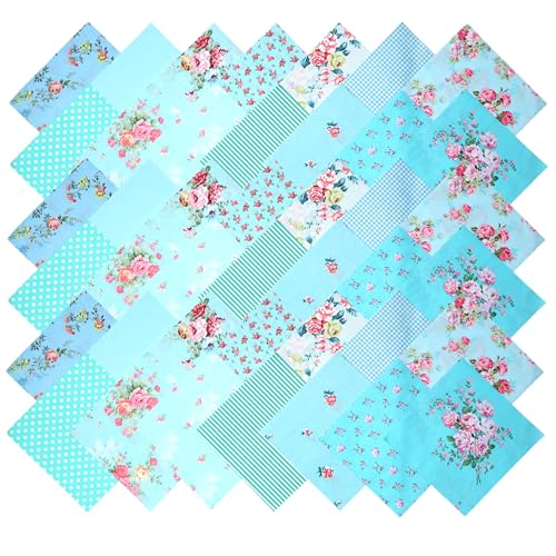 Nodsaw Charm Packs for Quilting 5 inch - 42 5" Charm Squares - Soft Cotton Fabric Quilt Squares 5x5 for Quilting, Sewing, Patchwork, Bags, and Crafts - color: Multi R