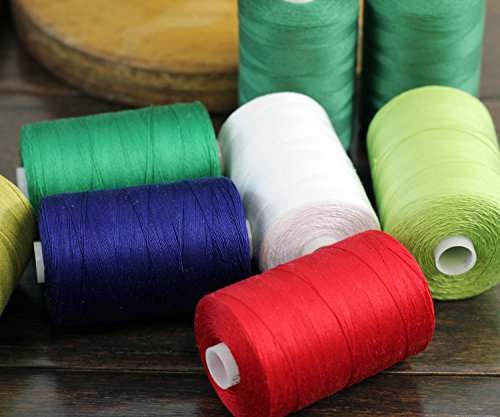 ThreadArt Cotton Quilting Thread Set, 1000M 50/3, 5 Spring Bouquet Colors - color: 5 SPRING BOUQUET COLORS