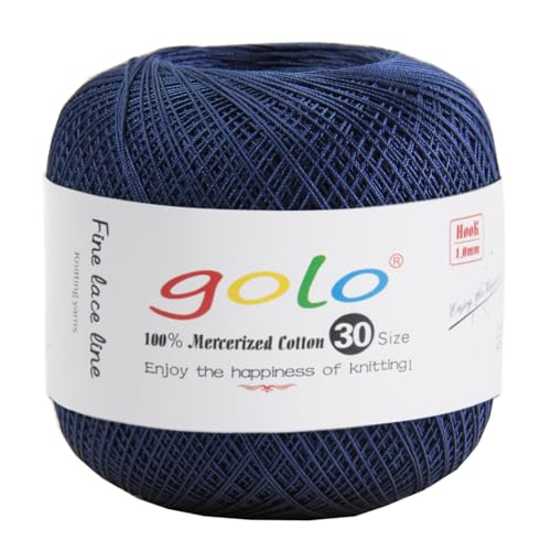 golo Crochet Thread Crochet Yarn for Hand Kniting Tatting Yarn 218 - color: 517 Gary