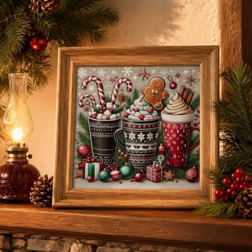 WUSARPLY Christmas Stamped Cross Stitch Kits for Beginners Adults - color: J139