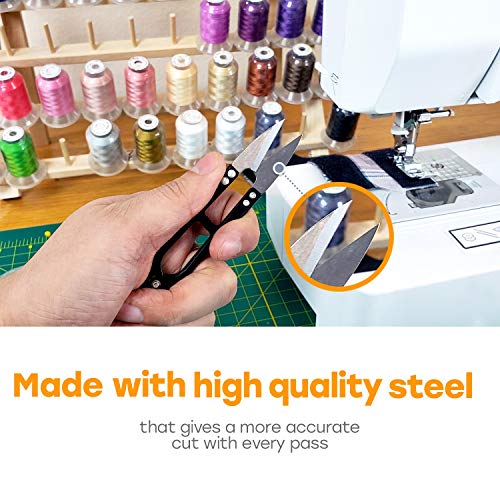 Evergreen Premium Thread Cutter Bulk 6 Pack, Small Mini Nippers for Quilting Supplies and Sewing Scissors Snips