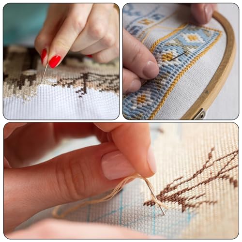 BOHUIZ 36 Pcs Yarn Needle, Tapestry Needle Large Eye Blunt Needles for Sewing Knitting Crochet Stringing Weaving Embroidery