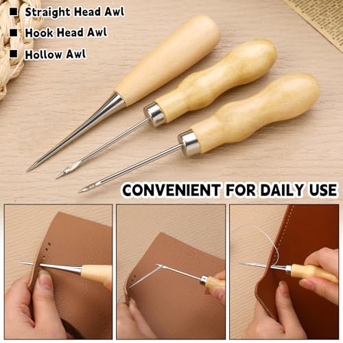 Upholstery Repair Kit, 71 Pcs Heavy Duty Sewing Kit, Leather Stitching Kit - color: Multicolor - Upgraded
