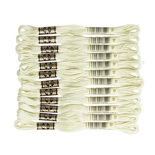 DMC DMC25B #25 Thread Embroidery Thread 12 Bundles #10 Green - style: #10 Green