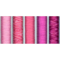 Sue Spargo Eleganza #5 Perle, Five 40yd Spools of Polished Cotton Thread for Embroidery Bundle (i - Sweetheart)