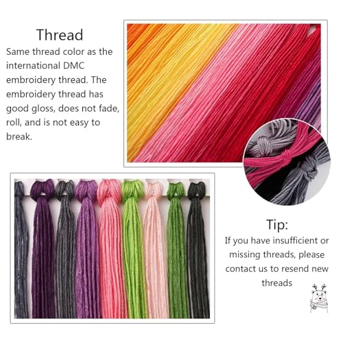 ITSTITCH Stamped Cross Stitch Kits - Full Set of Embroidery for Beginners or Adults,14 CT 2 Strands DIY Vases Patterns Counted Arts Craft 14.5×13.8 inch - color: Vases