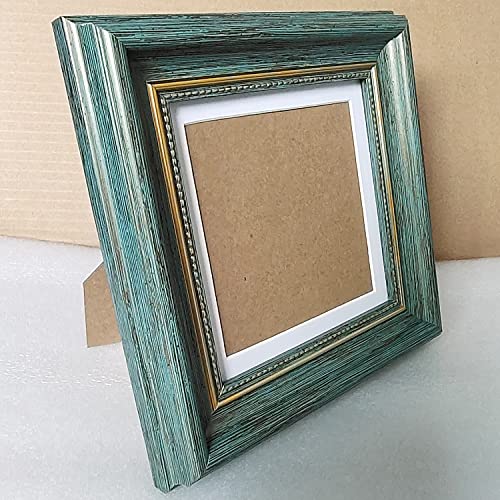Picture Frame 5x5 Blue Square Photo Frame Desktop Display Mount on the wall. Front opening 4.8x4.8. Plastic Panel (not Glass), Plastic Packaging (not Carton).Tips, Peel Off The Panel's Film. - color: Blue, size: 5x5