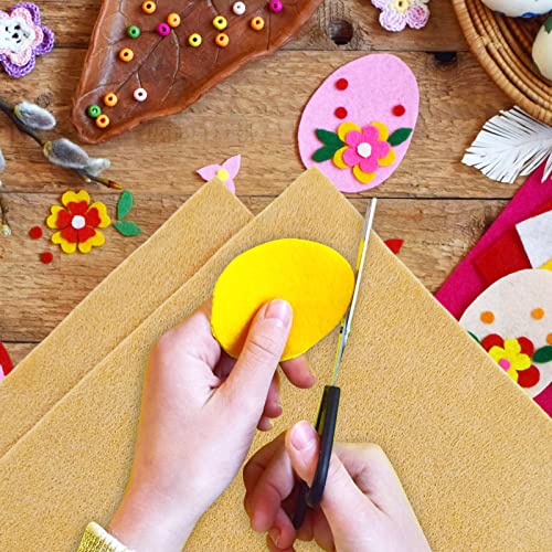 Jtnohx Soft Felt Fabric Flexible Craft Felt Sheets Apricot 6" 20Pcs 1.4mm - color: Apricot
