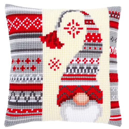 Vervaco Cross Stitch Cushion Kit Christmas Elf 2 16" x 16" - color: Multicolor