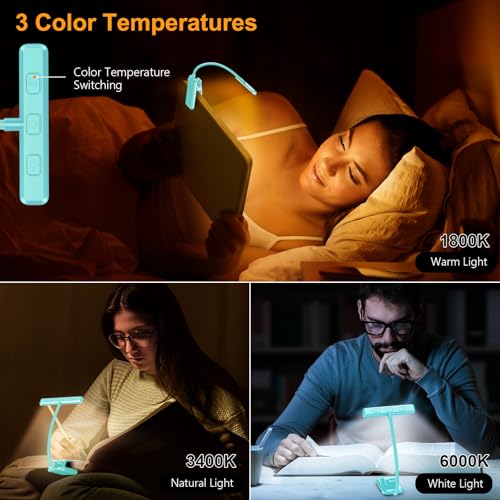 Gritin 19 LED Rechargeable Book Light for Reading in Bed - color: Blue