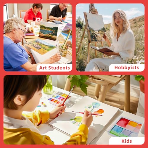 Simetufy 82 Pack 8x10 Inch Bulk Flat Canvas Boards for Painting Class - size: 8"x10"- 82 pack