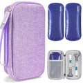 Medineed Custom-Fit Travel Case for 2 Zepbound Pen, TSA Approved - color: Purple-Big