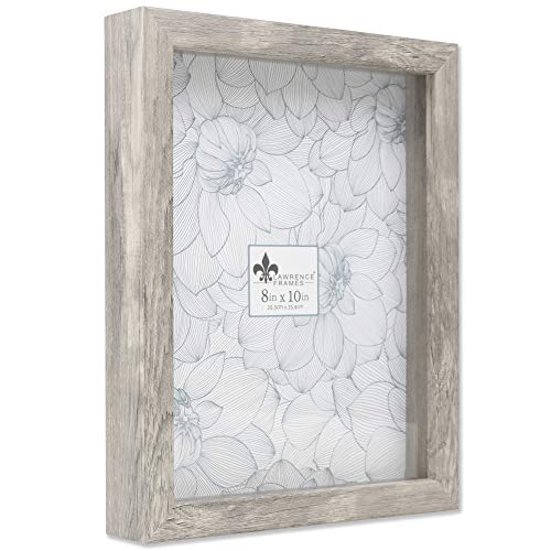 Lawrence Frames Shadow Box Frame, 8x10, Natural Gray - color: Natural Gray, size: 8 x 10 inches
