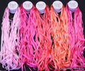 Pink Tones 7mm 100% Pure Silk Ribbon Set, 5 Spools (10 Meters Each)