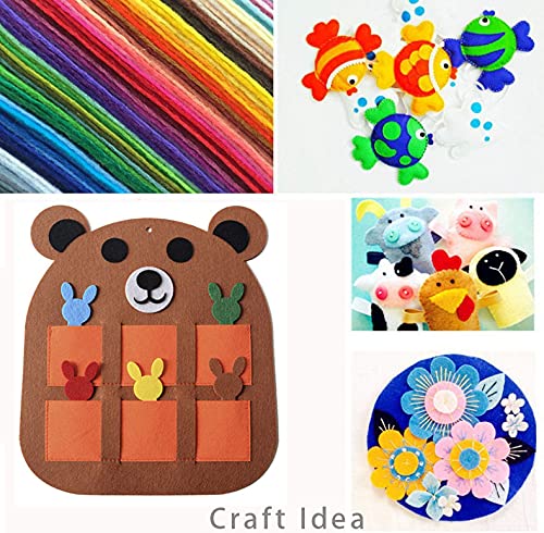 YYCRAFT Craft Soft Felt Sheets 9 Inch X 12 Inch - 30 Pcs Pack, Mix Color - color: 30 Pack(30 Colors)