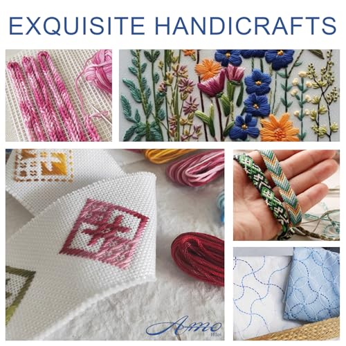 30 Skeins Variegated Mercerized Egyptian Cotton Rainbow Color for Embroidery Floss Cross Stitch Threads Friendship Bracelets Floss Craft Floss (30 Colors Set) - color: 30 colors set