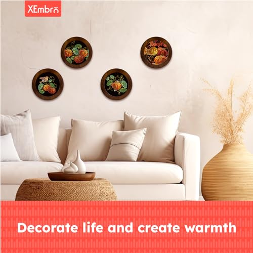 XEmbro 8 Inch Wood Embroidery Hoop Frame for Hanging Sewing Ornaments - style: Round