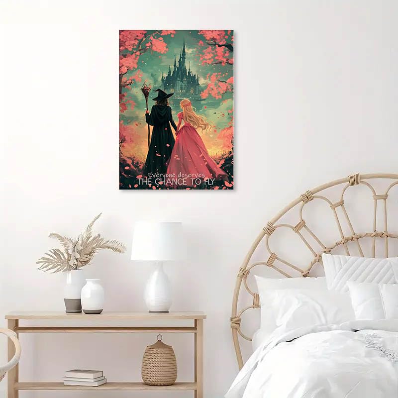 Witch Stamped Cross Stitch Kits for Adults -Princess Embroidery Kits for Beginners Adults,11 CT Patterns Dimensions Counted Cross Stitch Kits for Adults Arts Craft 12x16 inch - color: Cross stitch-29