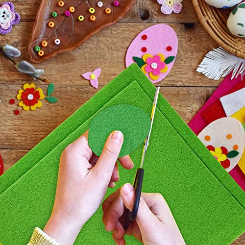 Jtnohx Soft Felt Fabric Flexible Craft Felt Sheets Fluorescent Green 20Pcs - color: Fluorescent Green
