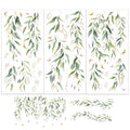 OLYCRAFT 3Pcs/Set Spring Wicker Rub on Transfers for Furniture and Crafts - style: Willow