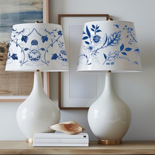 6 Sheets Vines, Roses, Peonies Rub On Transfers for Crafts and Furniture, DIY Craft Vinyl Waterproof Transfers Stickers for Wood Furniture, Door, Windows, Gifts and Home Decor 6x12” - style: Retro Blue Pattern