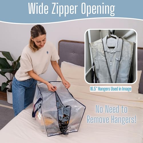 VENO 2 Pack Heavy Duty Moving Bags with Backpack Straps, Zippers & Handles, Extra Large Packing Bags for College Dorm Essentials, Moving Supplies Alternative to Cardboard Moving Boxes - color: Clear, size: 2 Pack