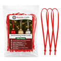 Mandala Crafts Red Christmas Ribbon Ornament Hangers Loops, 100 PCs - color: Red