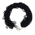 11/0 Glass Seed Beads for Jewelry Making Kit, 2 mm, 12 String Hanks (Black) - color: Black
